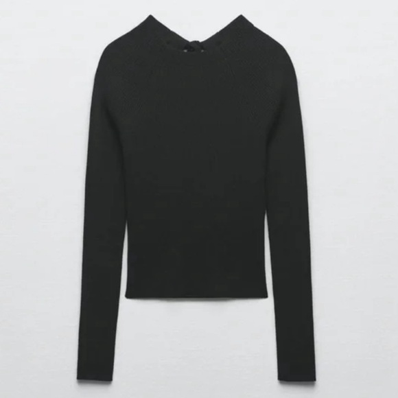 NWT Zara Cut Out Open Back Top Size L - Picture 8 of 12